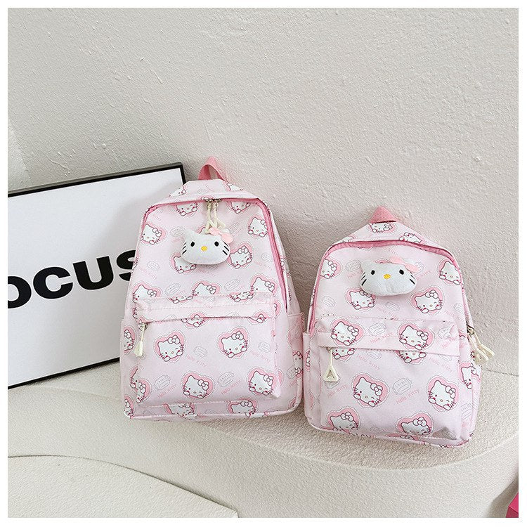 Tas Ransel Sekolah Anak Cewek/Perempuan  TK SD  Style Sanrio / Cinnamoroll School Series Bahan Premium Impor