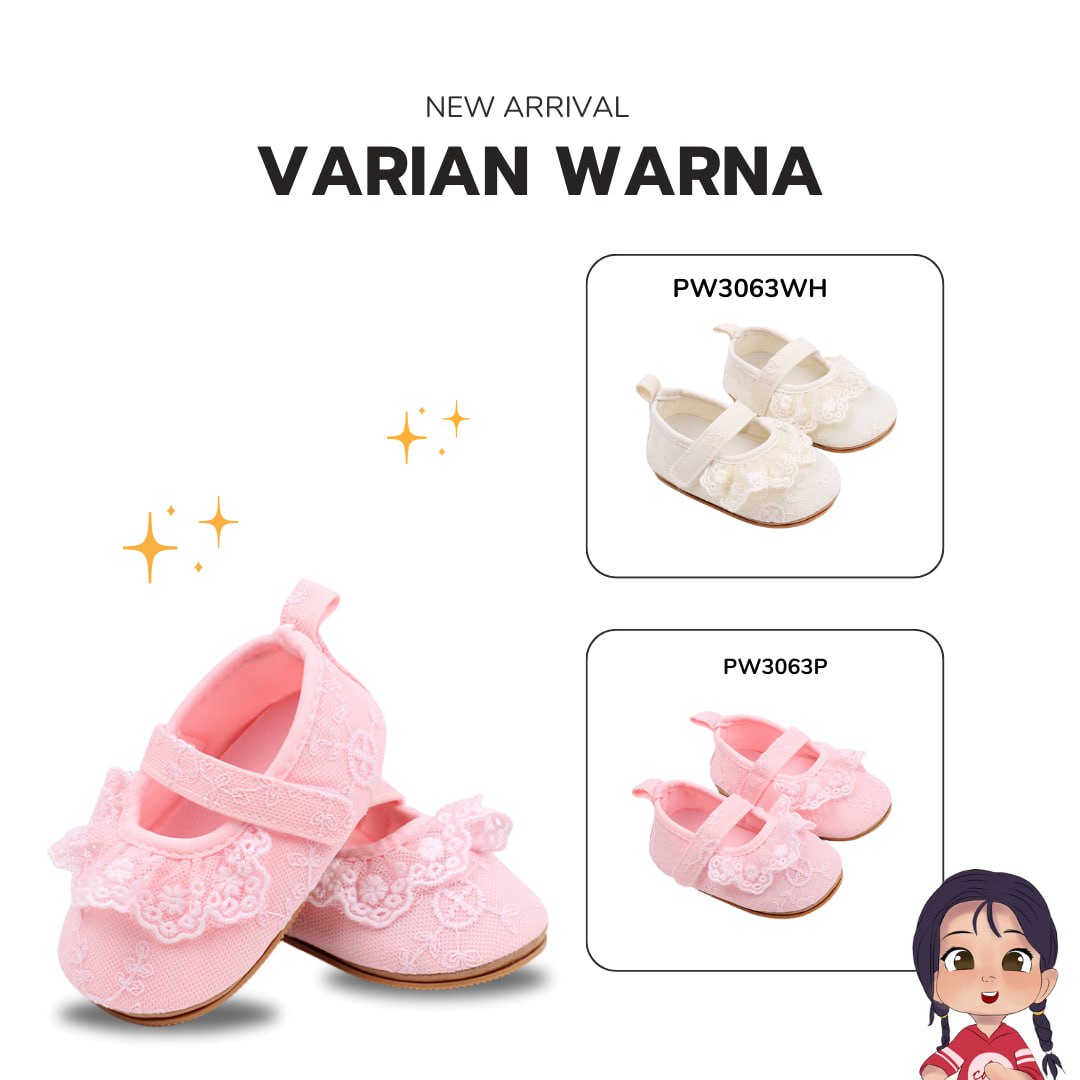 Prewalker Renda Pink & White