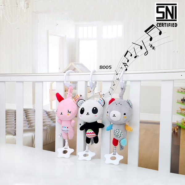 Boneka Gantung Musik+Teether 3Motif