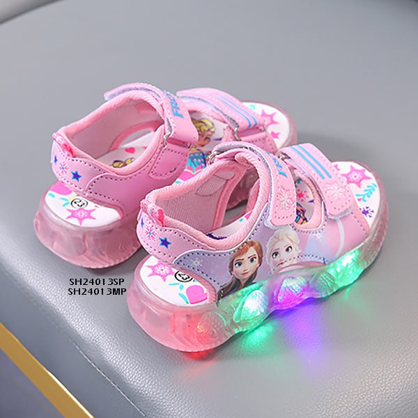 Sandal LED Anak Cewek/Perempuan Usia 1-5 Tahun Style Frozen B Bahan Premium Impor