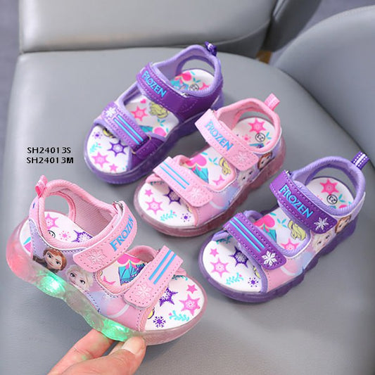 Sandal LED Anak Cewek/Perempuan Usia 1-5 Tahun Style Frozen B Bahan Premium Impor