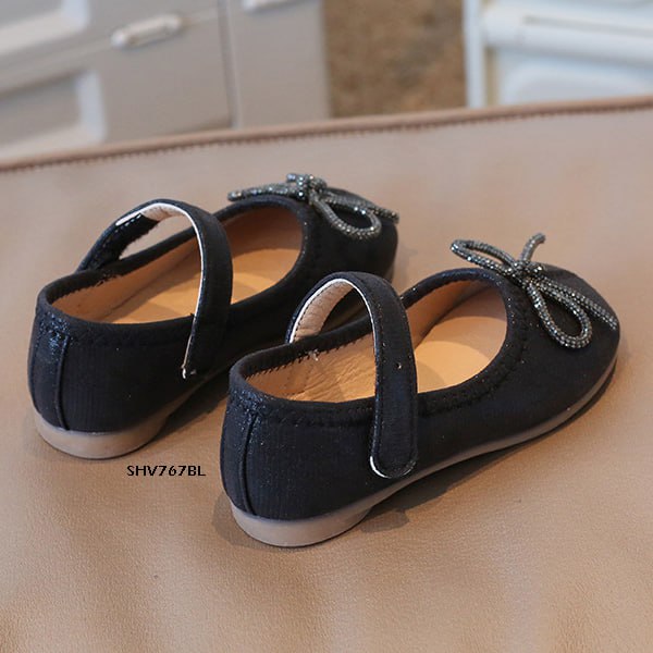 Sepatu Pesta Anak Cewek/Perempuan Usia 1-3 Tahun Style Flat Shoes Ribbon  Bahan Premium Impor