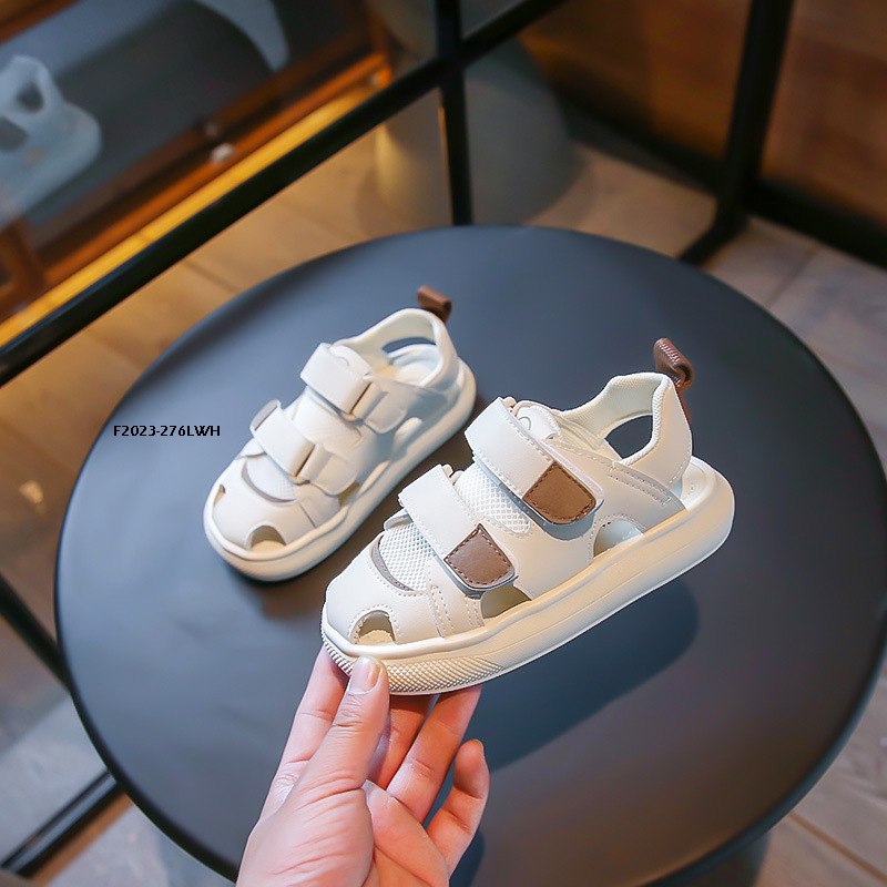 Sepatu Sandal Anak Perempuan/Cewek Usia 1-6 Tahun Warna Polos Velcro  Bahan Premium Impor