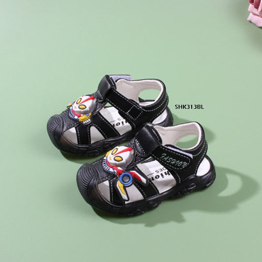 Sepatu Sandal Anak Laki/Cowok Usia 0-12 Bulan LED Ultraman Style Bahan Premium Impor