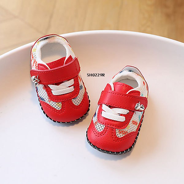 Sepatu Prewalker Bayi Cewek/Cowok Shoes Baby Rattle Jaring Bahan Premium Impor