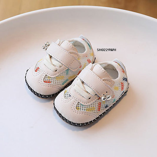 Sepatu Prewalker Bayi Cewek/Cowok Shoes Baby Rattle Jaring Bahan Premium Impor