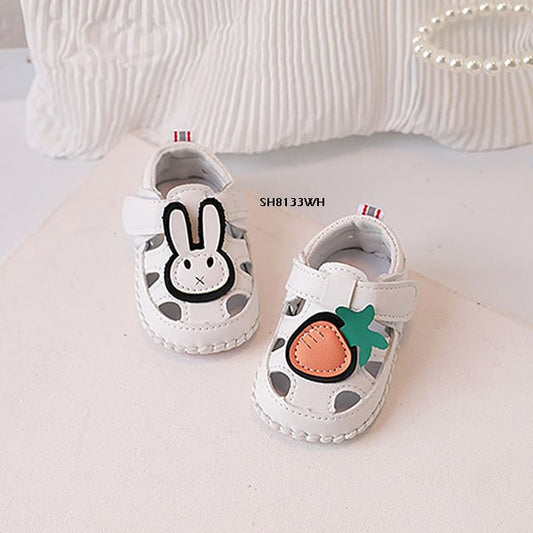 Sepatu Prewalker Bayi Cewek/Cowok Shoes Rabbit Carrot White Bahan Premium Impor