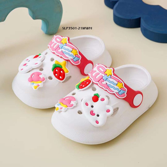 Sandal Crocs Anak Cewek/Cowok Usia 1-5 Tahun Style  Bear Bahan Premium Impor