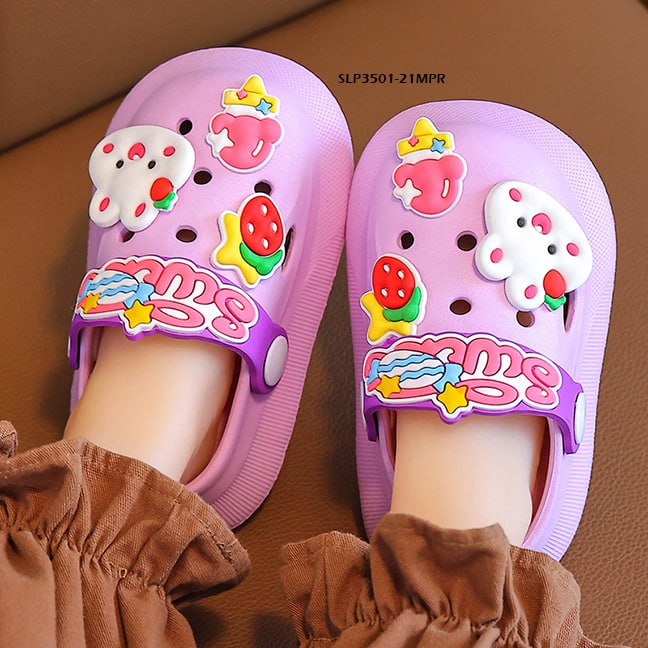 Sandal Crocs Anak Cewek/Cowok Usia 1-5 Tahun Style  Bear Bahan Premium Impor