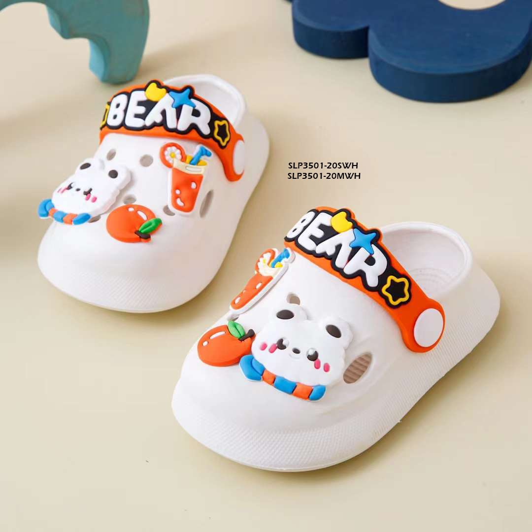 Sandal Crocs Anak Cewek/Cowok Usia 1-5 Tahun Style  Bear Bahan Premium Impor