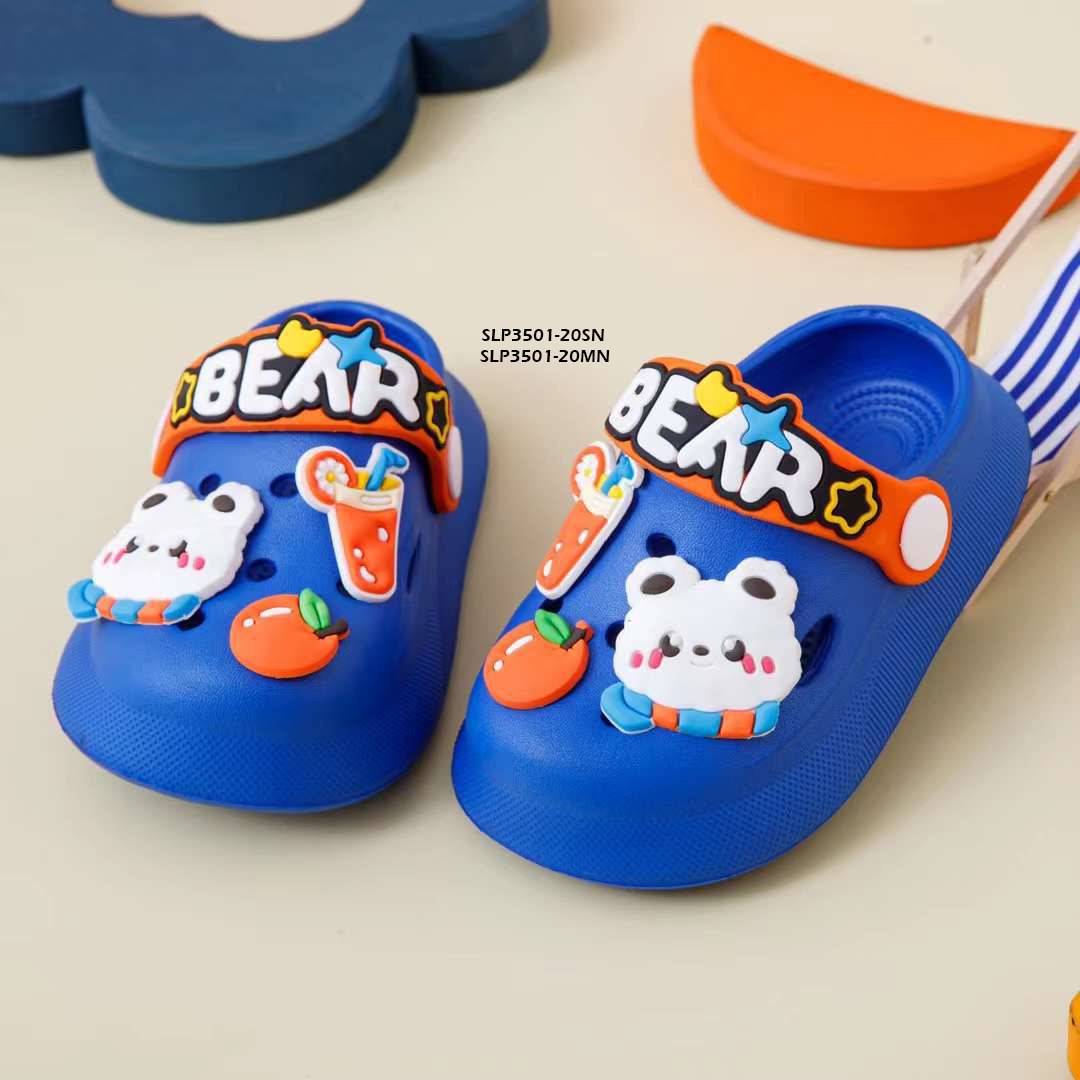 Sandal Crocs Anak Cewek/Cowok Usia 1-5 Tahun Style  Bear Bahan Premium Impor