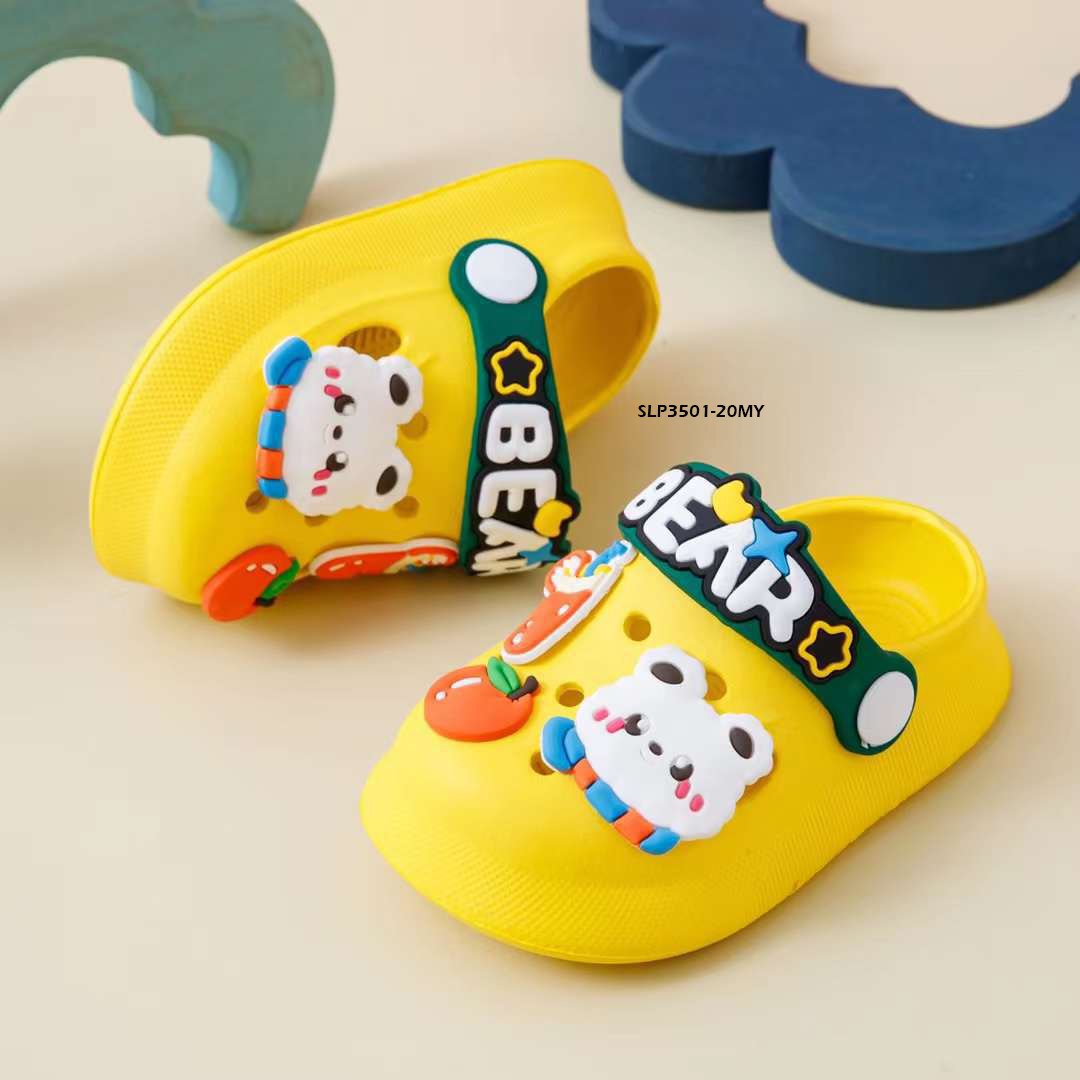 Sandal Crocs Anak Cewek/Cowok Usia 1-5 Tahun Style  Bear Bahan Premium Impor