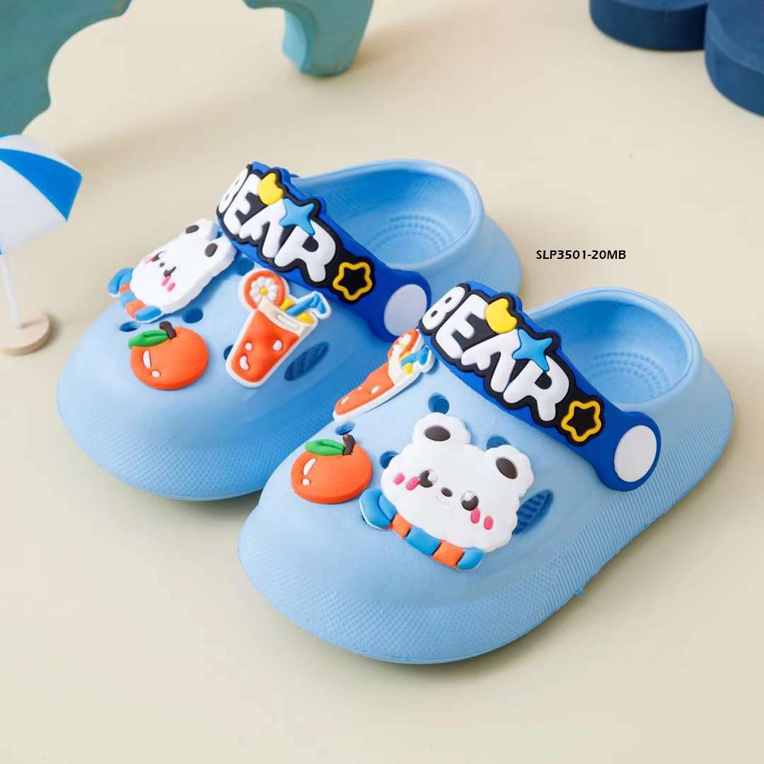 Sandal Crocs Anak Cewek/Cowok Usia 1-5 Tahun Style  Bear Bahan Premium Impor