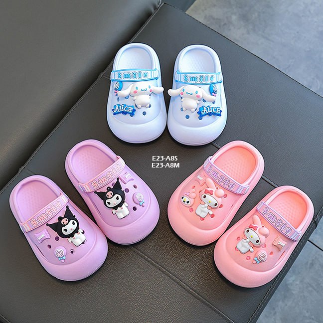 Sandal Crocs Anak Cewek/Perempuan Usia 1-5 Tahun Style Karakter Sanrio Bahan Premium Impor