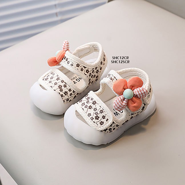 Sepatu Sandal Anak Motif Bunga Cewek usia 6-10 Tahun Bahan Premium Impor