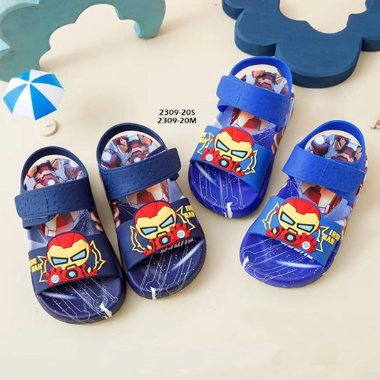 Sepatu Sandal Anak Iron Man  cowok/laki usia 1-5 Tahun Bahan Premium Impor