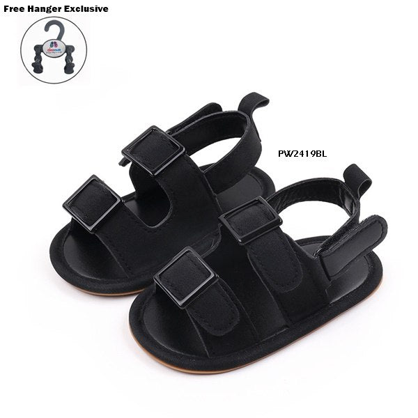 Sepatu Bayi Prewalker Gesper cowok/laki usia 1-8 Bulan Bahan Premium Impor