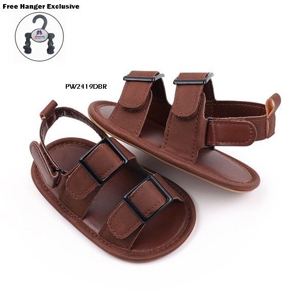 Sepatu Bayi Prewalker Gesper cowok/laki usia 1-8 Bulan Bahan Premium Impor