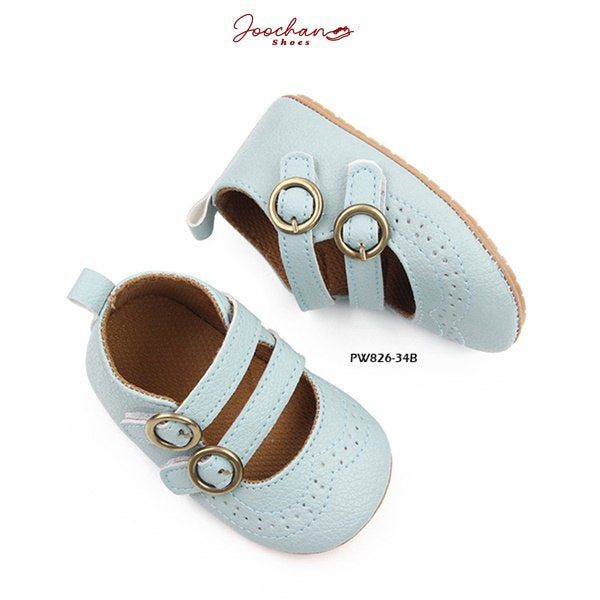 Sepatu Prewalker Bayi Perempuan 0-12 Bulan Gesper Style Kualitas Premium Import