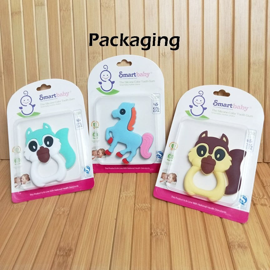 Premium Silicone Teether Animal Motif | Mainan Gigitan Bayi|Teether Baby Free Case|Gelang Bayi BPA BPS FREE SB6018-5