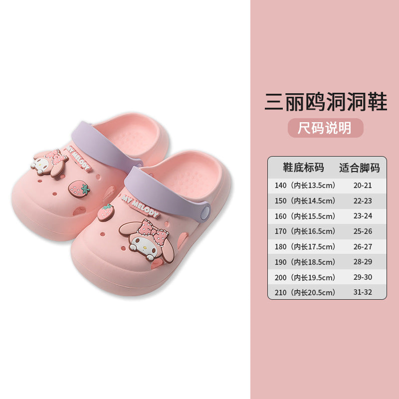 Sandal Crocs Anak Cewek/Perempuan Usia 1-5 Tahun Style Karakter Sanrio Bahan Premium Impor