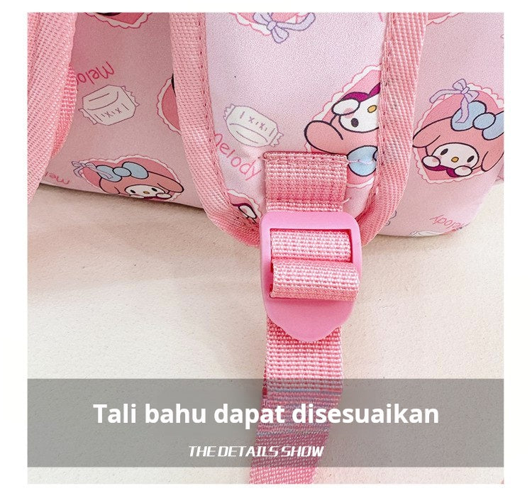 Tas Sekolah Ransel Anak Cewek/Perempuan TK SD Style Sanrio / Cinnamoroll Clear Bahan Premium Impor