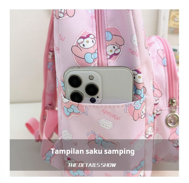 Tas Sekolah Ransel Anak Cewek/Perempuan TK SD Style Sanrio / Cinnamoroll Clear Bahan Premium Impor