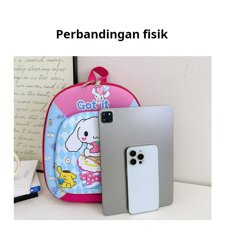 Tas Ransel Sekolah Anak Cewek/Perempuan  TK SD  Style Kuromi / Cinnamoroll Series Bahan Premium Impor