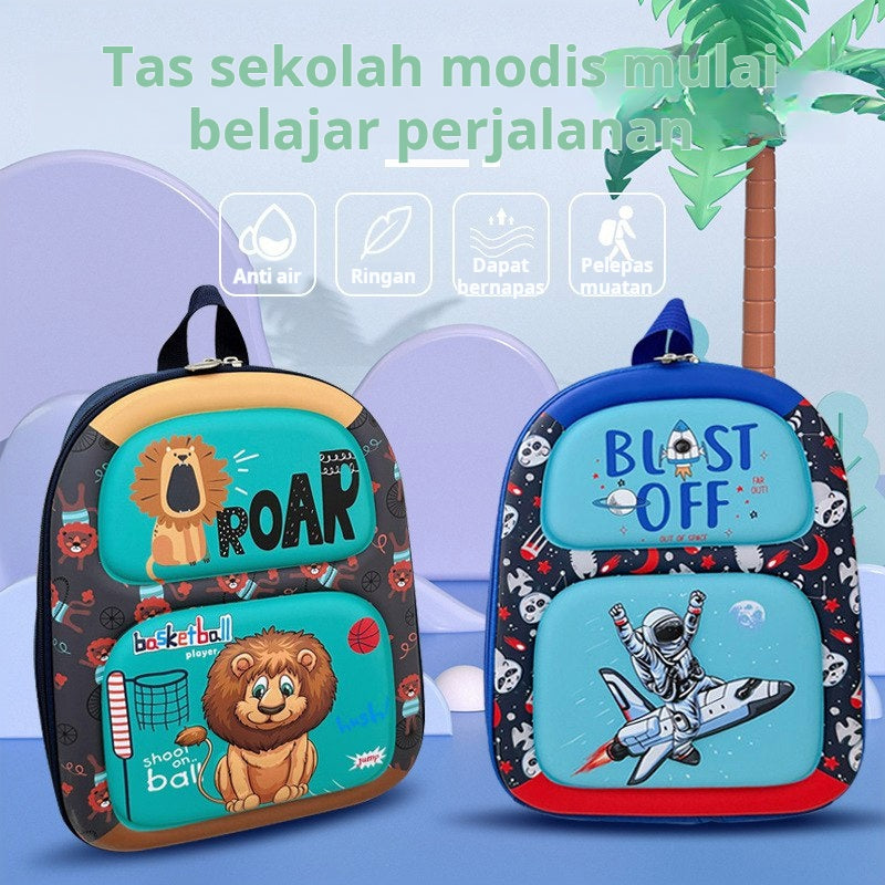 Tas Ransel Sekolah Anak Cowok/Laki  TK SD  Style Kartun Anak Laki Bahan Premium Impor