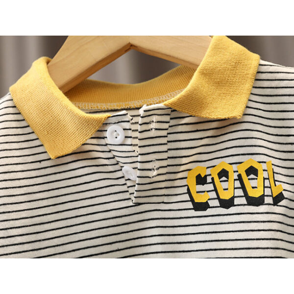 Setelan Baju + Celana Pendek Anak Motif Cool