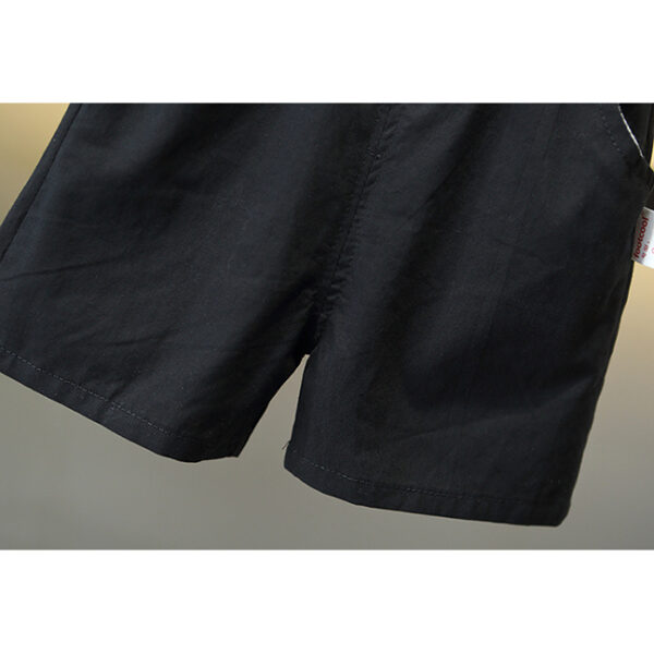 Setelan Kemeja dan Dasi Anak Putih Hitam