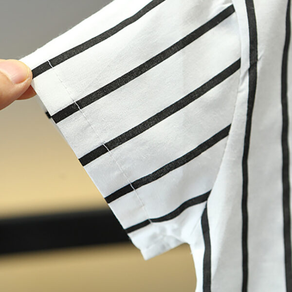 Setelan Kemeja dan Dasi Anak Putih Hitam