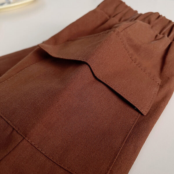 Setelan Kaos Polo Celana Anak Kerah Biru