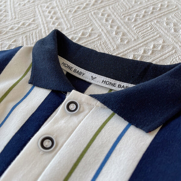 Ready Stock..!! Stelan Krah Stripe Vertical. SET426 Size 80-110 Moq4 Harga Cash 75.000 per stel Harga Tempo 82.500 per stel, Setelan Baju Anak Biru Putih Stripe