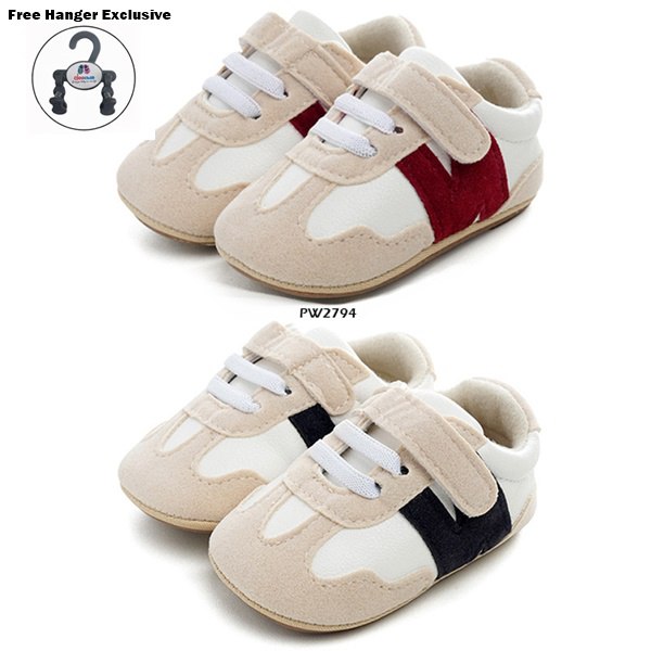 Sepatu Prewalker Bayi Merah Putih Motif N
