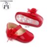 Sepatu Prewalker Bayi Motif PW Flower Red
