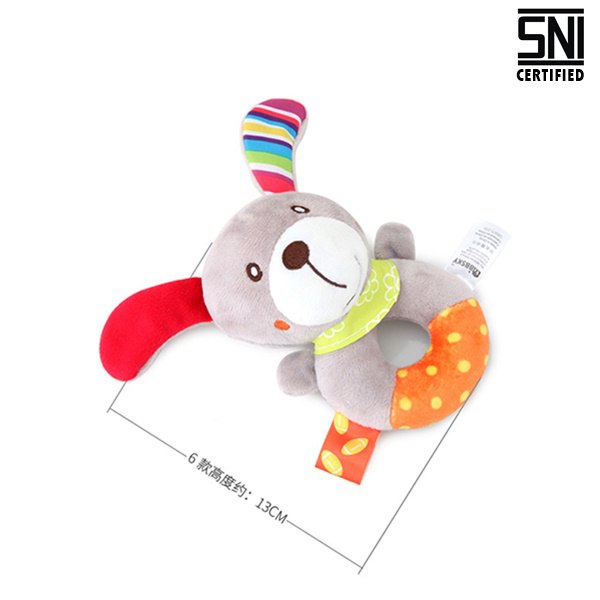 B024(3) Boneka Rattle Donut 6 Motif – Cantik & Nyaman Dipakai