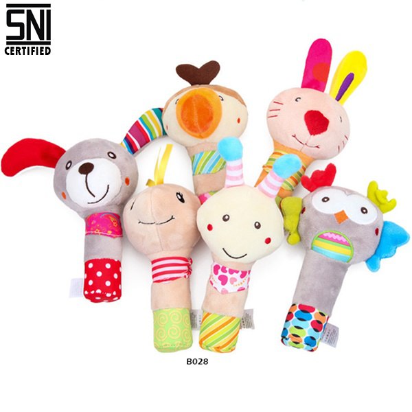 Mainan Rattle Stick 6 Motif – Aman & Edukatif