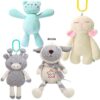 B0326(1) Boneka Rattle Gantung 4 Motif Lucu & Merangsang Motorik Anak