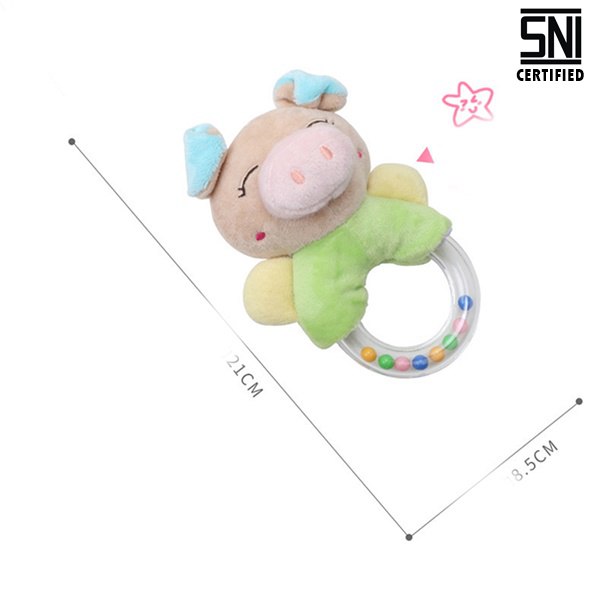 B051(4) Rattle Donut 4 Motif – Aman & Edukatif