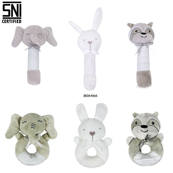 Mainan Rattle Donut & Rattle Stick 6 Motif – Standar SNI & Aman untuk Bayi