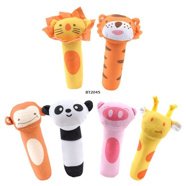 Rattle Stick Animal 6 Motif  – Standar SNI & Aman untuk Bayi