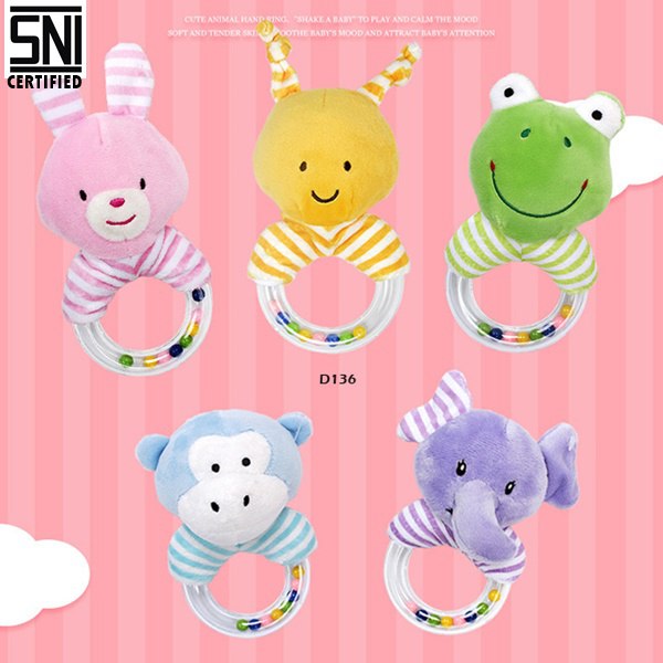 Mainan Rattle Donut 5 Motif – Standar SNI & Aman untuk Bayi