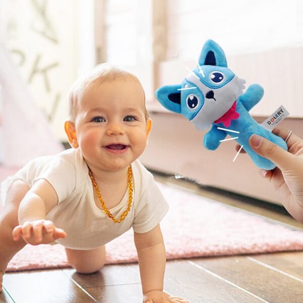 Dolery Rattle Stick 4 Motif – Standar SNI & Aman untuk Bayi