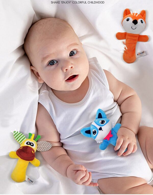 Dolery Rattle Stick 4 Motif – Standar SNI & Aman untuk Bayi