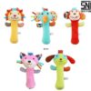 K014(1) Rattle Stick – 5 Motif Lucu & Lembut untuk Si Kecil