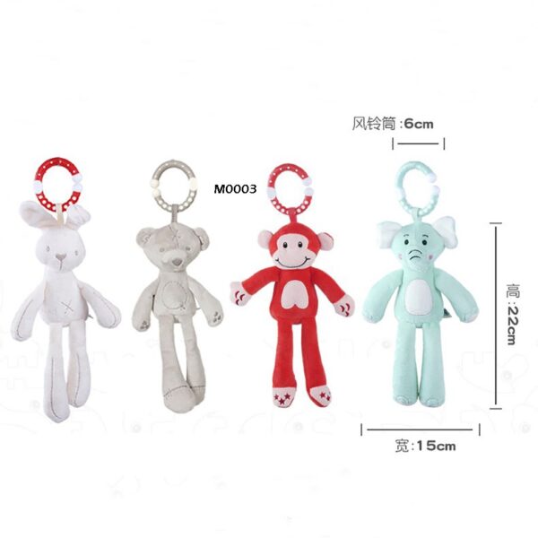 Boneka Rattle Gantung – 4 Motif Lucu & Edukatif