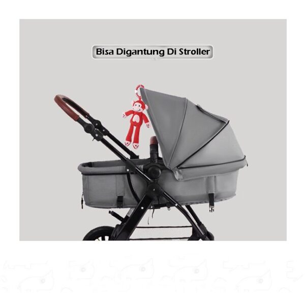 Boneka Rattle Gantung – 4 Motif Lucu & Edukatif