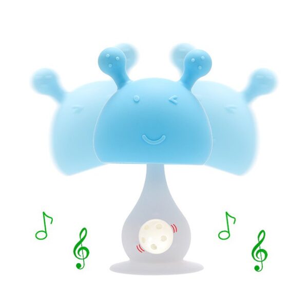 SB60188 (4) Mainan Rattle Motif Jamur – 3 Warna Cerah & Lucu